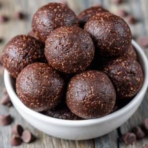 No-Bake Protein Brownie Bites : Fudgy, Healthy & Naturally Sweet