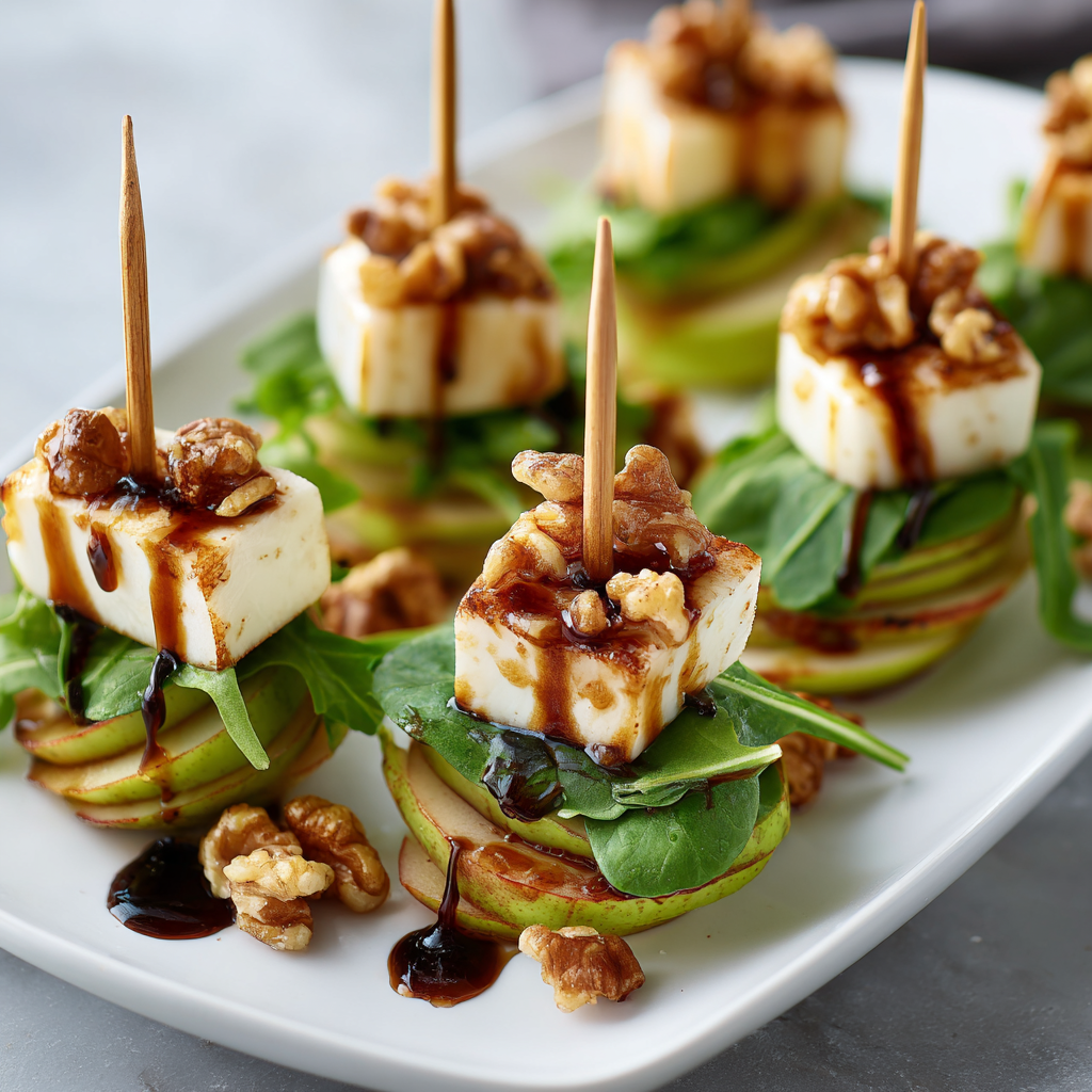 Pear & Brie Salad Skewers : Elegant, Easy & Perfect for Entertaining