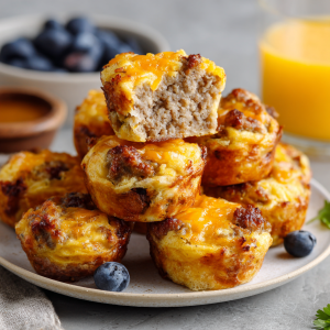 McGriddle Bites : Sweet & Savory Sausage Pancake Muffins for Busy Mornings