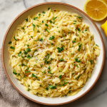 Lemon Butter Orzo : Bright, Silky Side Dish for Chicken or Fish
