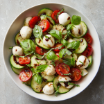 Easy Cucumber Caprese Salad : Light, Fresh, and Ready in Minutes