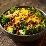 Beef, Broccoli & Cheese Bowl : Quick, Cheesy, and High-Protein