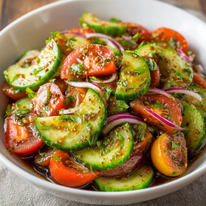 Fresh Cucumber Tomato Salad : Crisp, Juicy & 10-Minute Easy