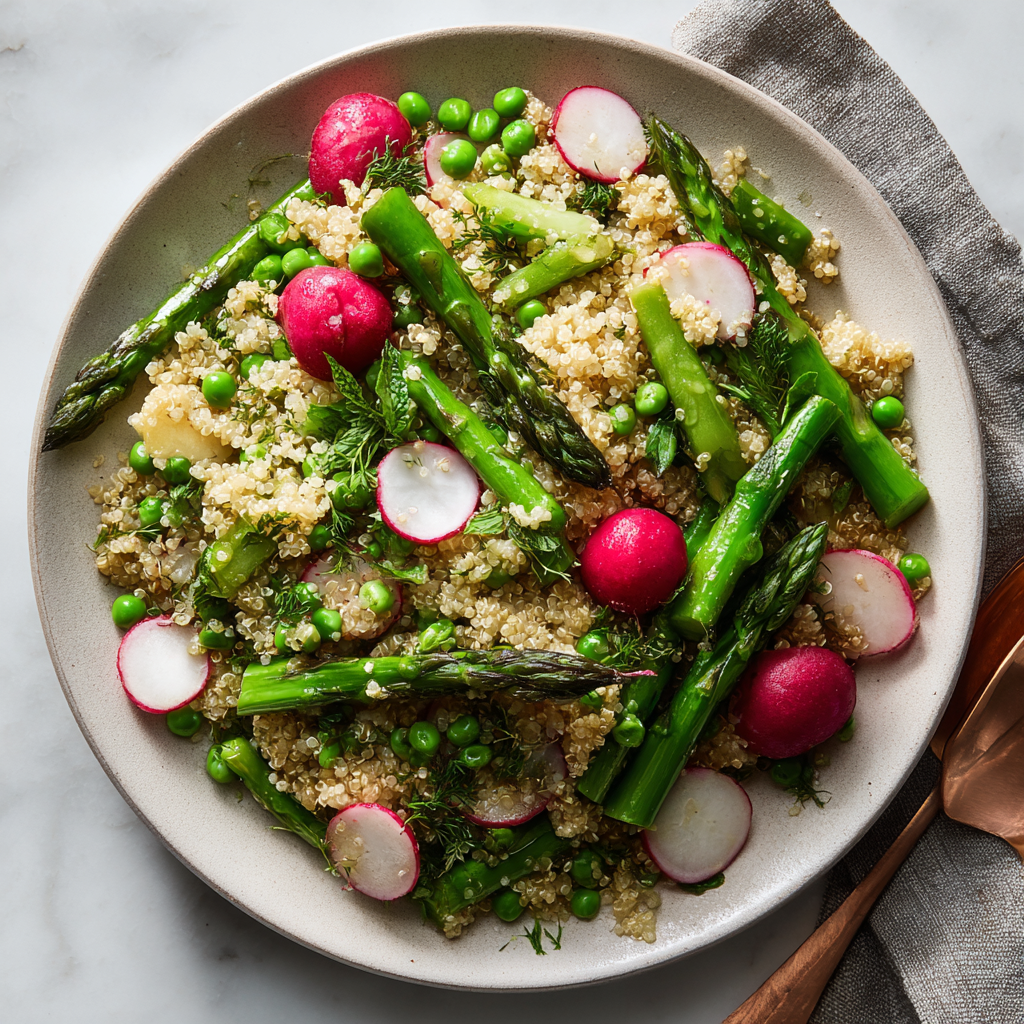 Spring Veggie Quinoa Salad : Fresh, Zesty & Perfect for Warmer Days