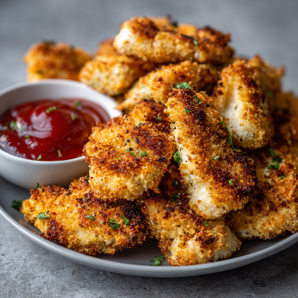 The Best Crispy Baked Chicken Nuggets : Healthy, Easy & Kid-Approved