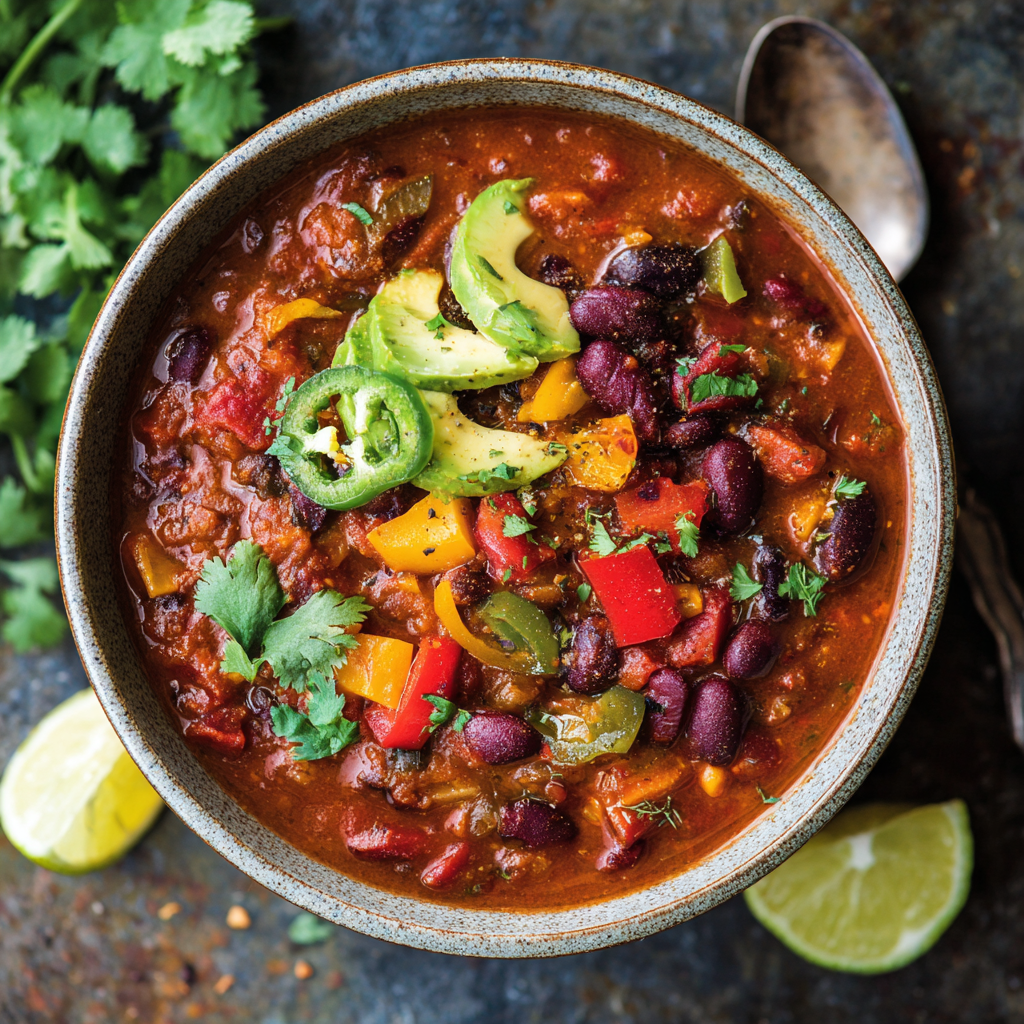 Hearty Vegan Chili : One-Pot, Protein-Packed & Totally Comforting