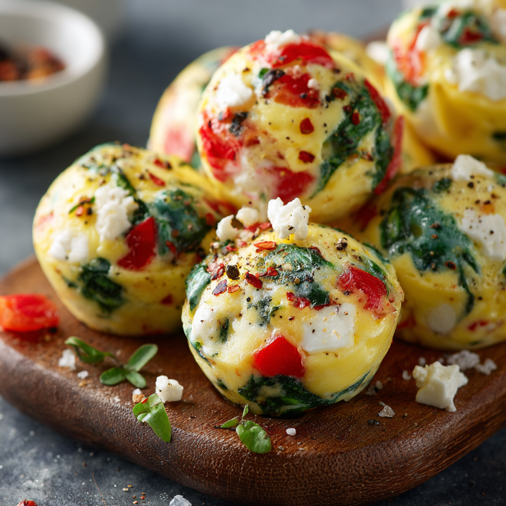 Protein Egg White Bites : Low-Cal, High-Protein Breakfast You Can Meal Prep