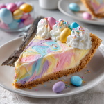 Easter Swirl Pie : A No-Bake Pastel Dream