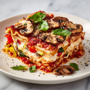 Vegetarian Lasagna with Layers of Flavor : A Meatless Classic