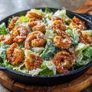 Warm Shrimp Caesar Salad : Crispy, Creamy & Restaurant-Worthy
