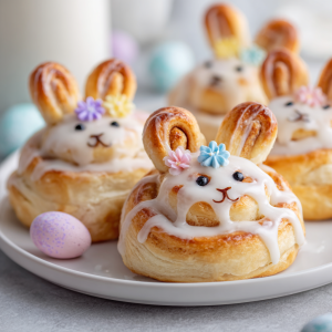 Easter Bunny Cinnamon Rolls : Cute, Quick, and Crowd-Pleasing