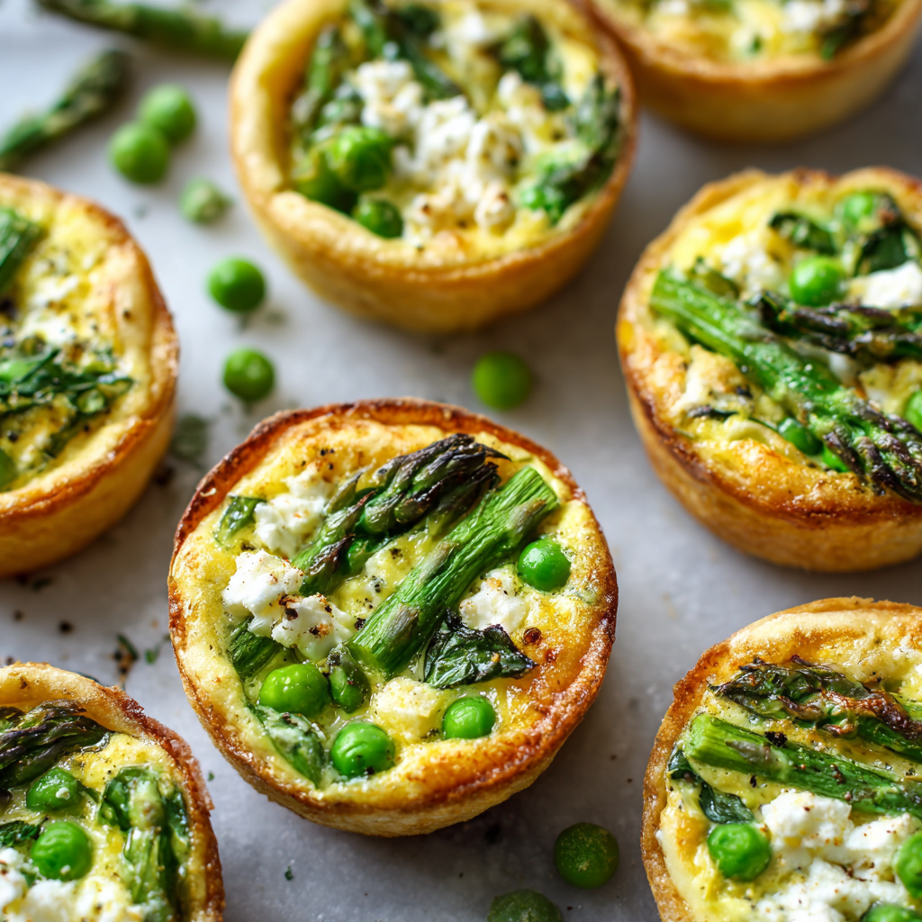 Mini Spring Veggie Quiches (Muffin-Tin, Vegetarian & Meal-Prep Friendly)