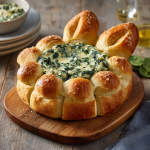Bunny-Shaped Spinach Dip Bread Bowl (Pull-Apart Party Centerpiece)