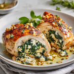 Stuffed Easter Chicken with Spinach and Feta : Juicy, Flavorful Holiday Main