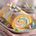 Easter Swiss Roll : A Pastel-Perfect Spring Dessert