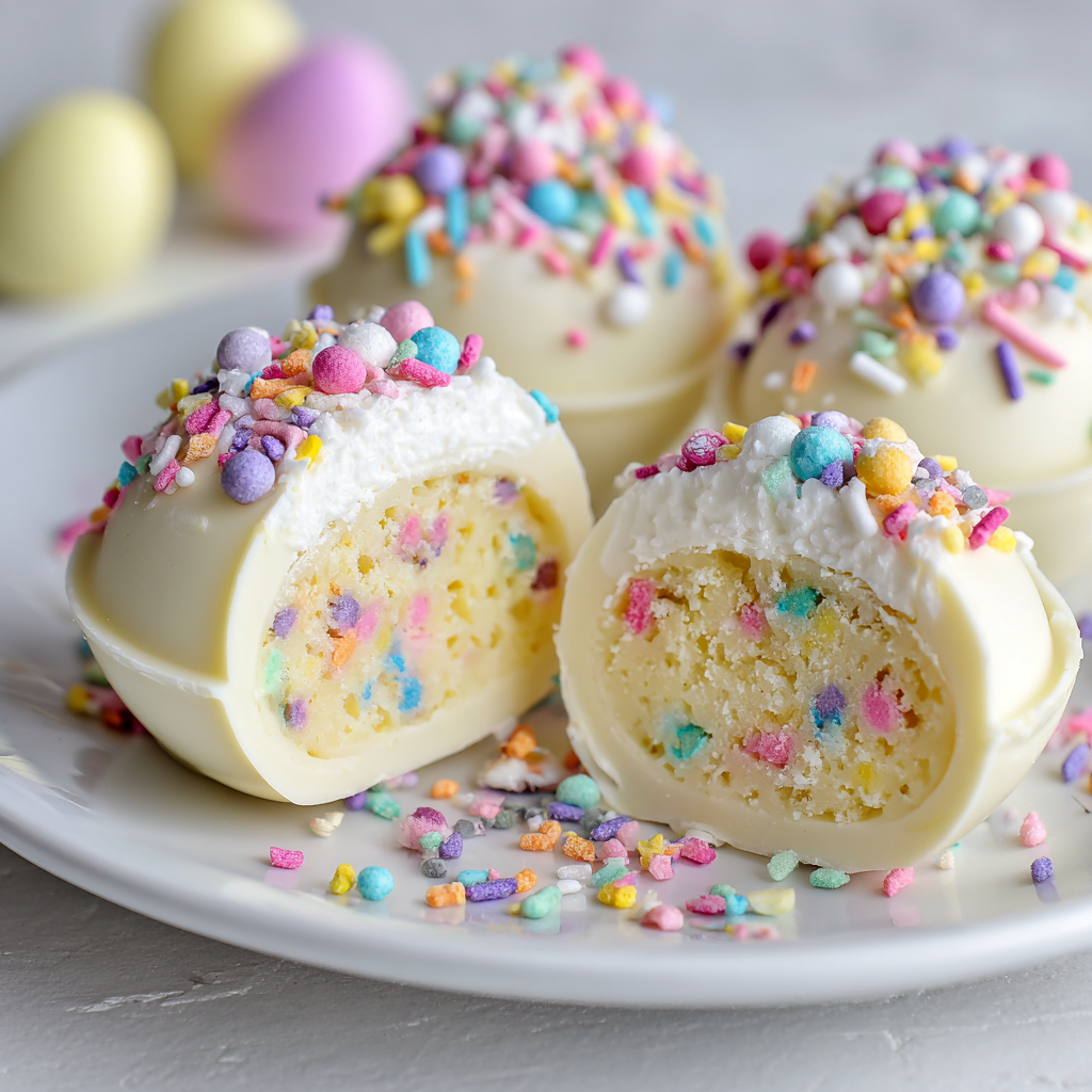 Easter Confetti Pudding Bombs : A No-Bake Surprise in Every Shell