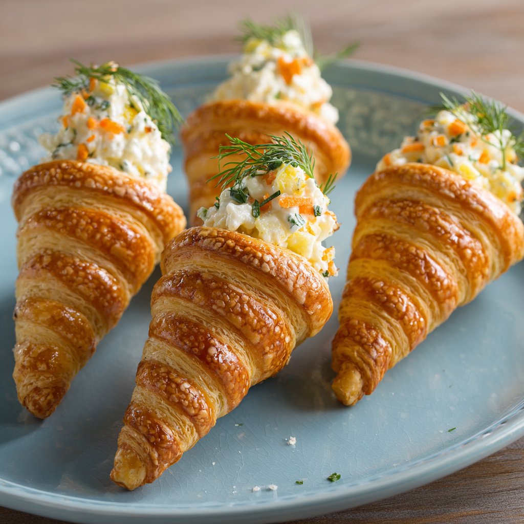 Carrot-Shaped Puff Pastry Bites : Cute & Easy Party Appetizer