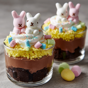 Easter Dirt Cups : Nostalgic No-Bake Spring Dessert