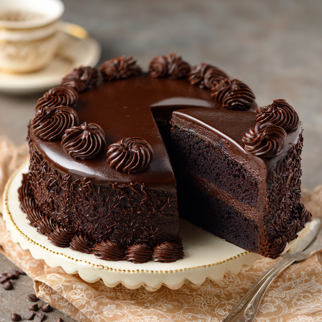 Ultimate Dark Chocolate Cake : Rich, Moist & From Scratch