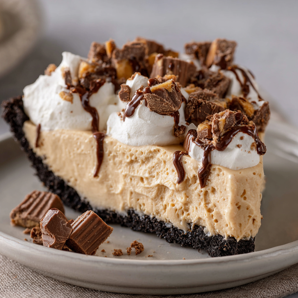 Creamy Peanut Butter Pie (Easy No-Bake Dessert)