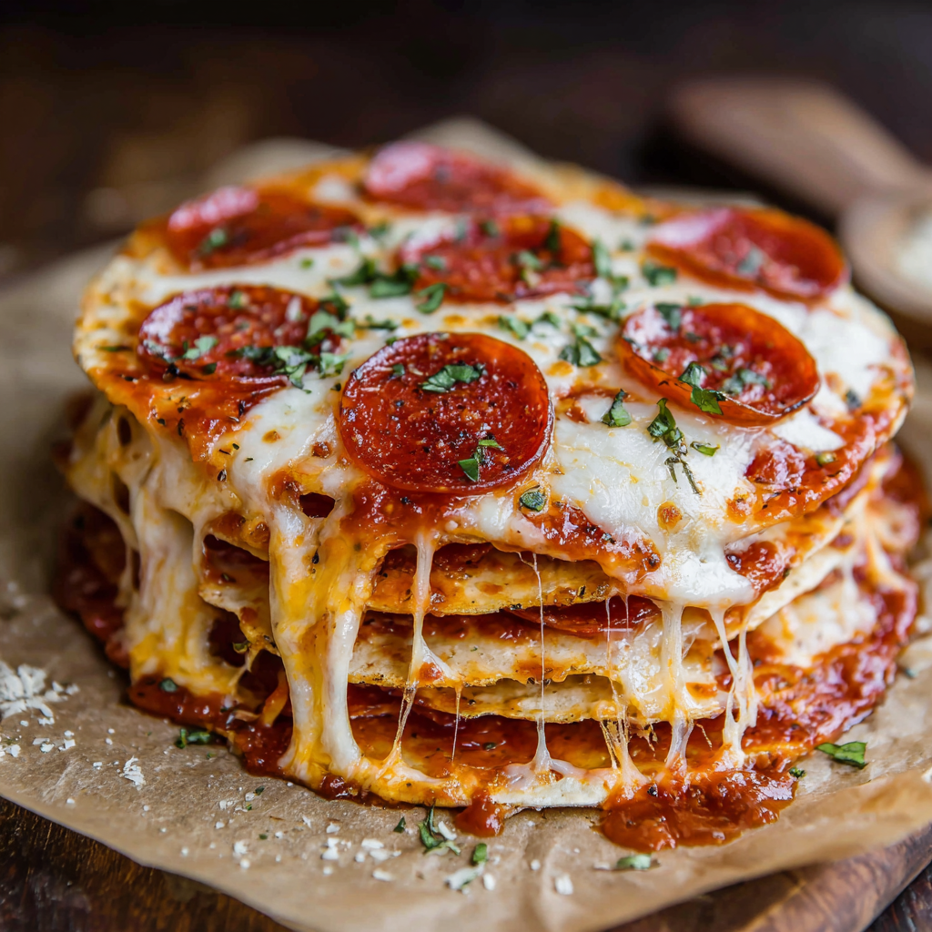 Easy Tortilla Pizza (4-Ingredient Cheesy Weeknight Dinner)