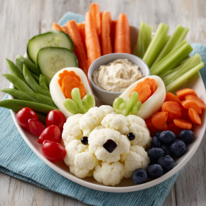 Bunny-Shaped Fruit & Veggie Platters : Fun, Fresh & Kid-Approved