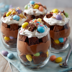 Mini Chocolate Easter Trifles : A Fun and Festive Dessert in a Glass