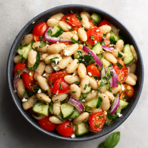 Mediterranean White Bean Salad (Fresh, Protein-Packed & Easy)