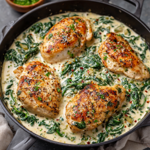 Creamy Chicken Florentine Recipe (Easy One-Pan Spinach Chicken)