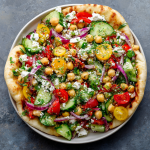 Mediterranean Chopped Salad Pitas