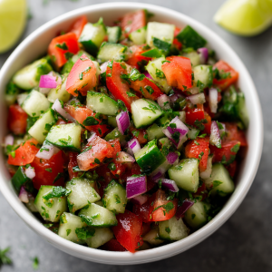 Chunky Cucumber Salsa (Fresh, Crisp & Ready in 10 Minutes)